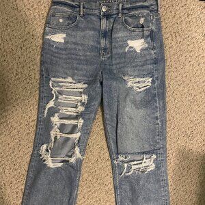 American Eagle Ripped Cropped Jeans